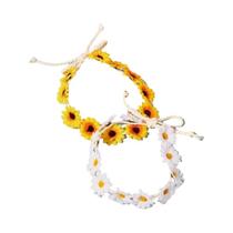 Conjunto De 2 Faixas De Cabelo Femininas E Infantis Estilo Boêmio Com Corda Trançada E Flores Conjunto De 2 Faixas De Cabelo Femininas E Infantis Estilo Boêmio Com Corda Trançada E Flores