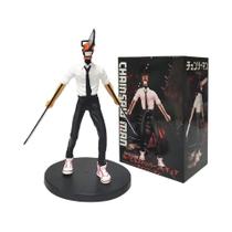 Conjunto De 2 Figuras De Ação Do Anime Chainsaw Man De 14-17 Cm, Decoração De Carro Denji, Coleção