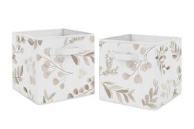 Conjunto de 2 folhas florais Storage Cube Bins Sweet Jojo Designs