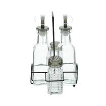 Conjunto De 2 Galheteiros E 2 Porta Temperos Com Suporte Conjunto De 2 Galheteiros E 2 Porta Temperos Com Suporte