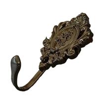 Conjunto De 2 Ganchos De Cortina Em Forma De Leque Com Padrão De Rosa, Estilo Europeu Retro Em Liga