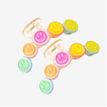 Conjunto de 2 Hair Claws AACKS Colorful Happy Smile para meninas