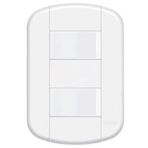 Conjunto de 2 Interruptores Simples 16a-250 Volts Distanciado Blanc Mais 11139104 Fame Conju