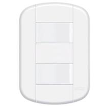 Conjunto de 2 Interruptores Simples 16A/250 Volts - Distanciado - Blanc Mais - 11139104 - FAME Conjunto de 2 Interruptores Simples 16A/250 Volts - Distanciado - Blanc Mais - 11139104 - FAME