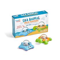 Conjunto de 2 jogos de matemática Dice Poppers hand2mind Sea Animals para crianças