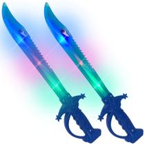 Conjunto de 2 Light Up Shark Sword ArtCreativity para crianças
