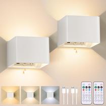 Conjunto de 2 luminárias de parede com sensor de movimento Yochoice LED 6000mAh Conjunto de 2 luminárias de parede com sensor de movimento Yochoice LED 6000mAh