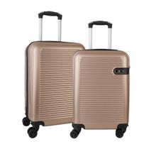 Conjunto De 2 Malas Viagem Para Bordo De Fibra Rígida - Rodas 360 Anac 10kg