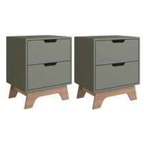 Conjunto de 2 Mesas de Cabeceira 100% Mdf Alice Conjunto de 2 Mesas de Cabeceira 100% Mdf Alice