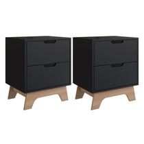 Conjunto de 2 Mesas de Cabeceira 100% Mdf Alice