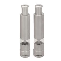 Conjunto de 2 Moedores para Sal e Pimenta em Aço Inox 14 cm Get Together Brabantia Conjunto de 2 Moedores para Sal e Pimenta em Aço Inox 14 cm Get Together Brabantia