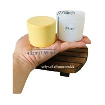 Conjunto De 2 Moldes De Silicone Redondos Para Vaso De Cimento, Suporte De Caneta Em Resina Epóxi,