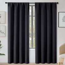 Conjunto de 2 painéis Blackout Curtains OWENIE Sally Black 213x213cm