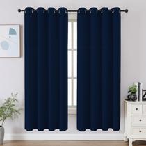 Conjunto de 2 painéis de cortinas Blackout CUCRAF azul marinho 160x160cm Conjunto de 2 painéis de cortinas Blackout CUCRAF azul marinho 160x160cm