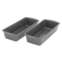 Conjunto de 2 panelas de pão GoodCook de 2 panelas de aço extra grandes de 33 x 13 cm