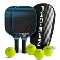 Conjunto de 2 pás Pickleball PRO SPIN com bolas e bolsa Conjunto de 2 pás Pickleball PRO SPIN com bolas e bolsa