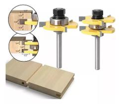 Conjunto De 2 Peças De 8 Mm Haste Língua Marcenaria Conjunto De 2 Peças De 8 Mm Haste Língua Marcenaria