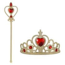 Conjunto de 2 peças de acessórios de vestir Princess Up Vicloon Elsa para meninas Conjunto de 2 peças de acessórios de vestir Princess Up Vicloon Elsa para meninas