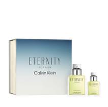 Conjunto de 2 peças de perfume Calvin Klein Eternity para homens Eau de Toilette