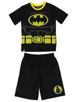 Conjunto de 2 peças de pijamas LEGO Batman para meninos, preto/amarelo, tamanho