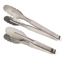 Conjunto de 2 peças de pinças de cozinha em aço inoxidável Ergode Conjunto de 2 peças de pinças de cozinha em aço inoxidável Ergode