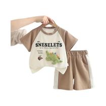 Conjunto De 2 Peças De Verão Para Bebês Meninos, Camiseta E Shorts Com Desenho Animado, Roupas Conjunto De 2 Peças De Verão Para Bebês Meninos, Camiseta E Shorts Com Desenho Animado, Roupas