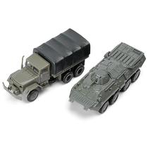 Conjunto de 2 peças M35 Truck Btr-80 Armored Truck Toy Conjunto de 2 peças M35 Truck Btr-80 Armored Truck Toy