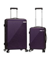 Conjunto de 2 peças para bagagem Rockland Star Trail Hardside Spinner Purple Conjunto de 2 peças para bagagem Rockland Star Trail Hardside Spinner Purple