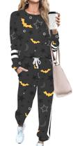 Conjunto de 2 peças Track Suit RUBZOOF Halloween Lounge 3GG Conjunto de 2 peças Track Suit RUBZOOF Halloween Lounge 3GG