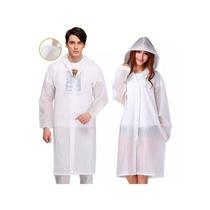 Conjunto de 2 ponchos impermeáveis para uso externo, capa de chuva branca Conjunto de 2 ponchos impermeáveis para uso externo, capa de chuva branca