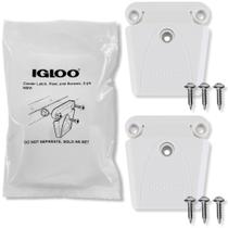 Conjunto de 2 Postes e Parafusos de Trava para Geladeira Igloo