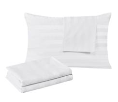 Conjunto de 2 protetores de almofada 100% algodão egípcio, 400 TC, cetim