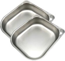 Conjunto de 2 Recipientes de Aço Inoxidável para Tigela Pet Cat Mate 402
