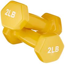 Conjunto de 2 revestidos de vinil Dumbbells Amazon Basics de 1 kg