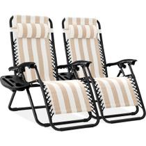 Conjunto de 2 Sillas Reclinables de Gravedad Cero de Best Choice Products