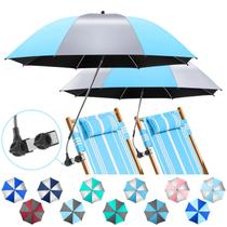 Conjunto de 2 Sombrillas para Playa NBtoUS con Abrazadera Giratoria 360 y Protección Solar UPF50+ Conjunto de 2 Sombrillas para Playa NBtoUS con Abrazadera Giratoria 360 y Protección Solar UPF50+