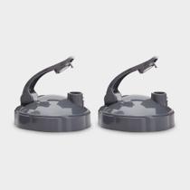 Conjunto de 2 Tampas Flip Top para NutriBullet 600/900 - Cinza