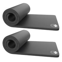 Conjunto de 2 tapetes de dormir de espuma para acampar Wakeman Black