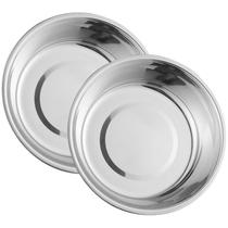 Conjunto de 2 Tigelas para Ração de Gato Summark em Aço Inoxidável 14 cm