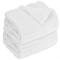 Conjunto de 2 toalhas de banho para bebês Aablexema 110x110cm 100% algodão