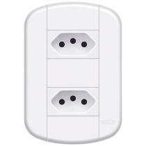 Conjunto de 2 Tomadas 2P+T 20A/250 Volts Distanciadas Blanc Mais - 11239204 - FAME