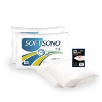 Conjunto De 2 Travesseiros Antialérgico e 2 Capas Impermeável