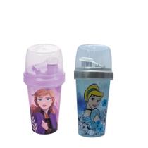 Conjunto de 2 und mini shakeira 320ml Cinderela e Ana frozen Conjunto de 2 und mini shakeira 320ml Cinderela e Ana frozen