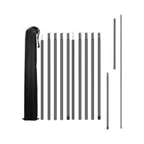 Conjunto De 2 Varas Telescópicas Ajustáveis De Alumínio Para Tenda, Barraca, Toldo E Abrigo Solar