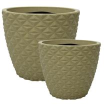 Conjunto de 2 vasos de planta cone diamante tamanhos diferentes 30x35 e 35x40 em Polietileno tratamento UV Conjunto de 2 vasos de planta cone diamante tamanhos diferentes 30x35 e 35x40 em Polietileno tratamento UV