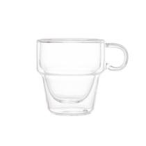 Conjunto De 2 Xícaras Para Café Em Vidro Parede Dupla 90Ml