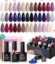 Conjunto de 20 Esmaltes em Gel Beetles com Base e Top Coat