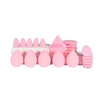 Conjunto De 20 Esponjas De Maquiagem Triangulares, Mini Almofada De Ar, Esponja De Pó, Conjunto De