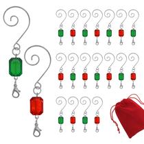 Conjunto de 20 joias de acrílico vermelho/verde Conjunto de 20 joias de acrílico vermelho/verde