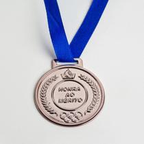 Conjunto De 20 Medalhas Campeonato Honra Ao Mérito Fita Azul 4,2cm